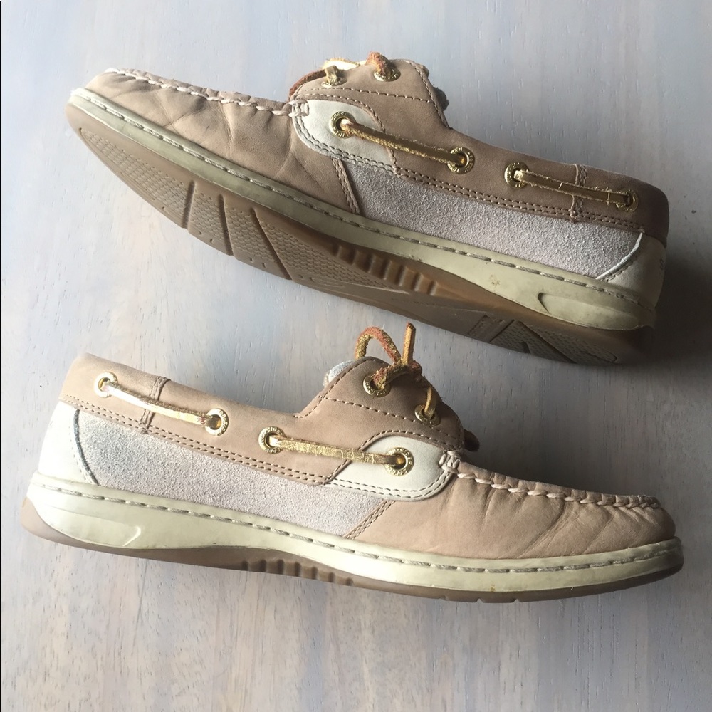 Women's Koifish Gold Sparkle Sperry Boat Shoes